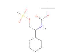 (2R)-2-[(tert-butoxy carbonyl)amino]-2-phenyl ethyl methane sulfonate
