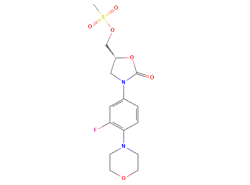 (R)-[N-3-(3-fluoro-4-morpholiny phenyl)-2-oxo-5-oxazolidinyl] methyl methane sulfonate
